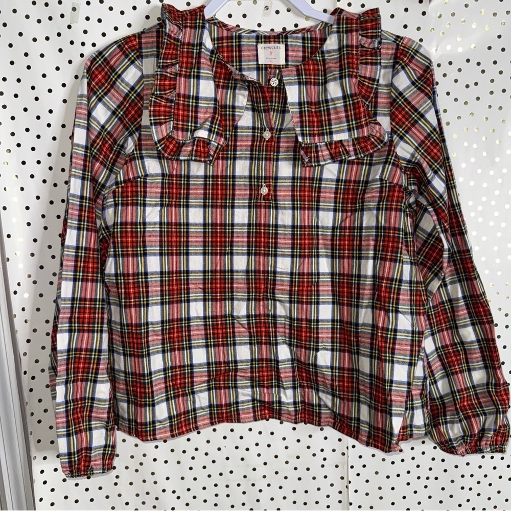 Crewcuts Red and Black Button Down Shirt